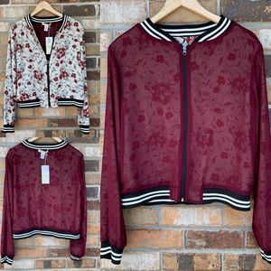 Living Doll Los Angeles Floral Reversible Jacket